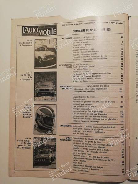 L'Automobile Magazine - #347 (May 1975) - RENAULT 20 / 30 (R20 / R30) - #347- 1