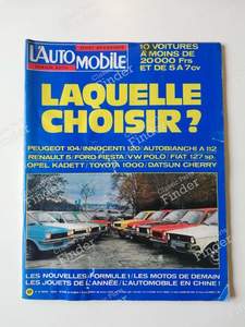 L'Automobile Magazine - #367 (January 1977) - PEUGEOT 104 / 104 Z