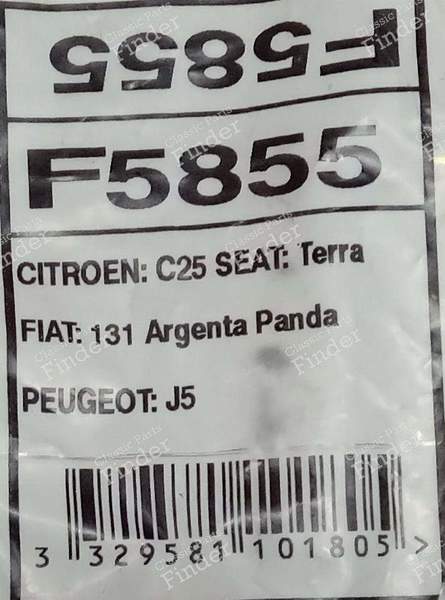 Flexibel hinten Mitte - FIAT Panda - F5855- 2
