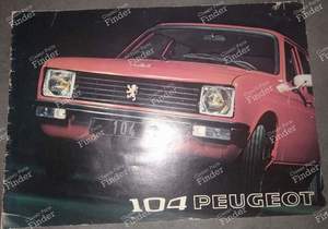 Oldtimer-Werbung für Peugeot 104 Limousine - PEUGEOT 104 / 104 Z
