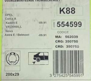 Rear brake kit - OPEL Corsa (A) - K88- thumb-5