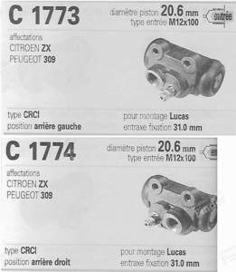 Rear brake kit - PEUGEOT 309 - OEK201- thumb-4