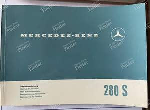 Service manual Mercedes 280S W108 - MERCEDES BENZ W108 / W109 - 1085843196 / 108 584 31 96- thumb-0
