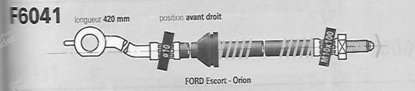 Pair of front left and right hoses - FORD Escort / Orion (MK5 & 6) - F6041/F6042- 2