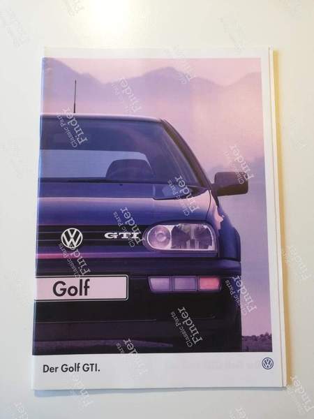 Golf 3 GTI commercial brochure - VOLKSWAGEN (VW) Golf III / Vento / Jetta - 515/1190.31.00- 0