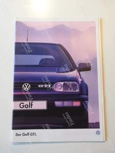 Verkaufsbroschüre Golf 3 GTI - VOLKSWAGEN (VW) Golf III / Vento / Jetta