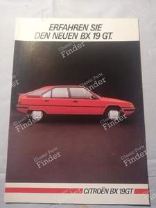 Leaflet Citroën BX GT - CITROËN BX