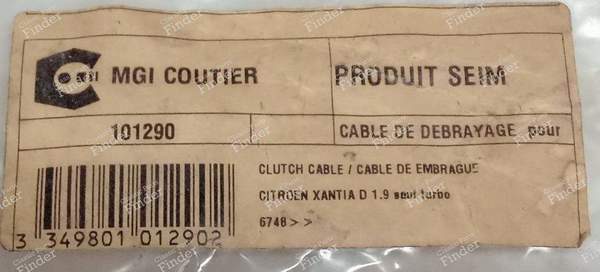 Clutch release cable Manual adjustment - CITROËN Xantia - 101290- 3