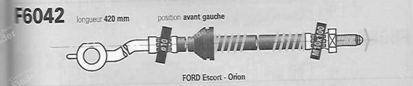 Pair of front left and right hoses - FORD Escort / Orion (MK5 & 6) - F6041/F6042- 4