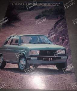 Oldtimer-Prospekt von Peugeot 104 ZS - PEUGEOT 104 / 104 Z